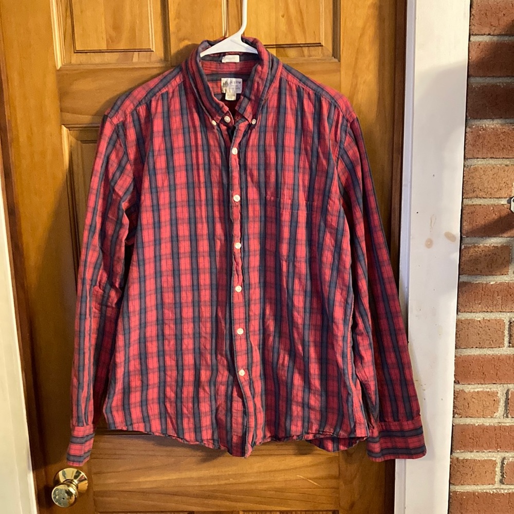 J.Crew flannel button up shirt size Large